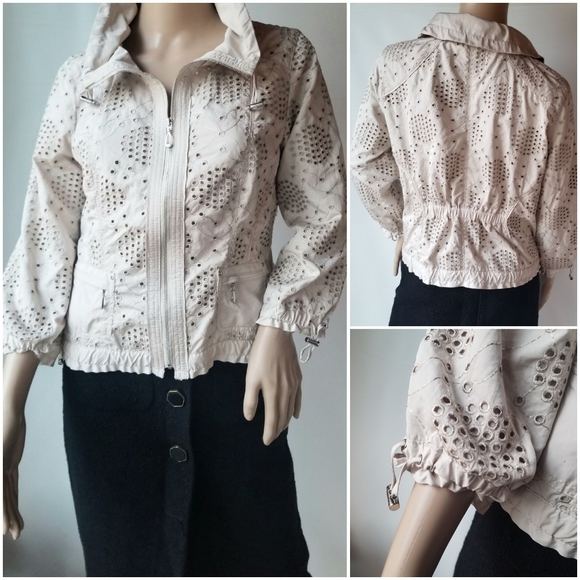 WHBM eyelet zip up jacket - Picture 2 of 9